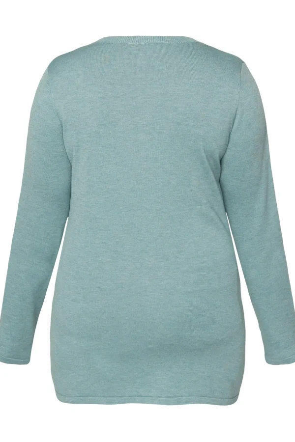 Basic Cardigan - Blue Haze Melange