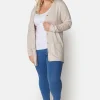 Basic Cardigan - Light Sand Melange