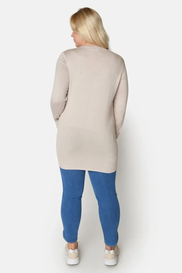 Basic Cardigan - Light Sand Melange