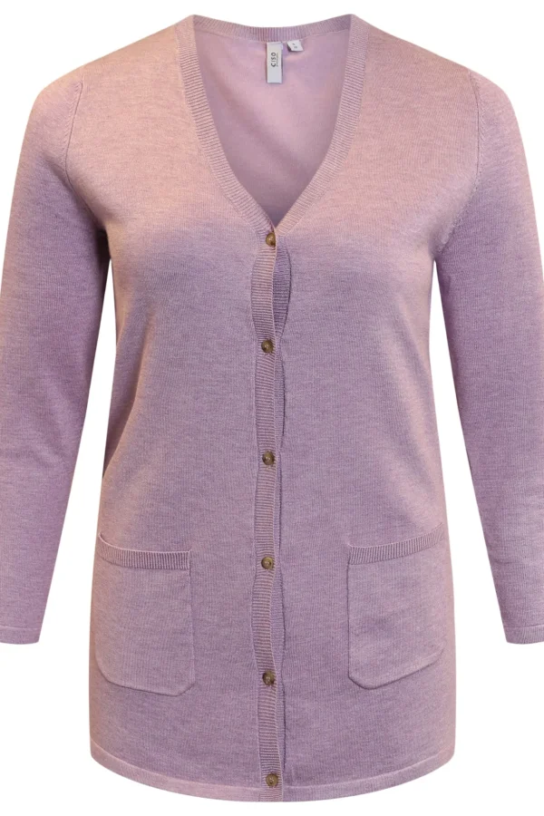 Basic Cardigan - Lilac Melange