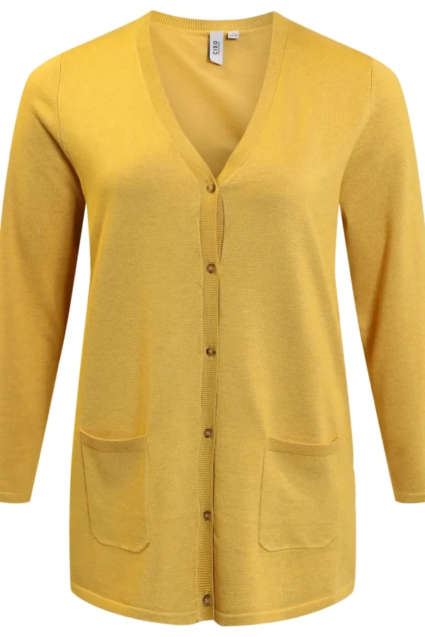 Basic Cardigan - Yellow Melange