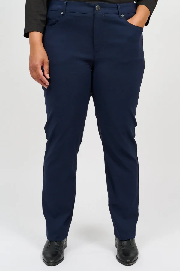 Basis Bengalin-bukser Med 5 Lommer - Midnight Blue
