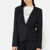 Blazer - Sort Pinstripe