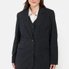 Blazer - Sort Pinstripe