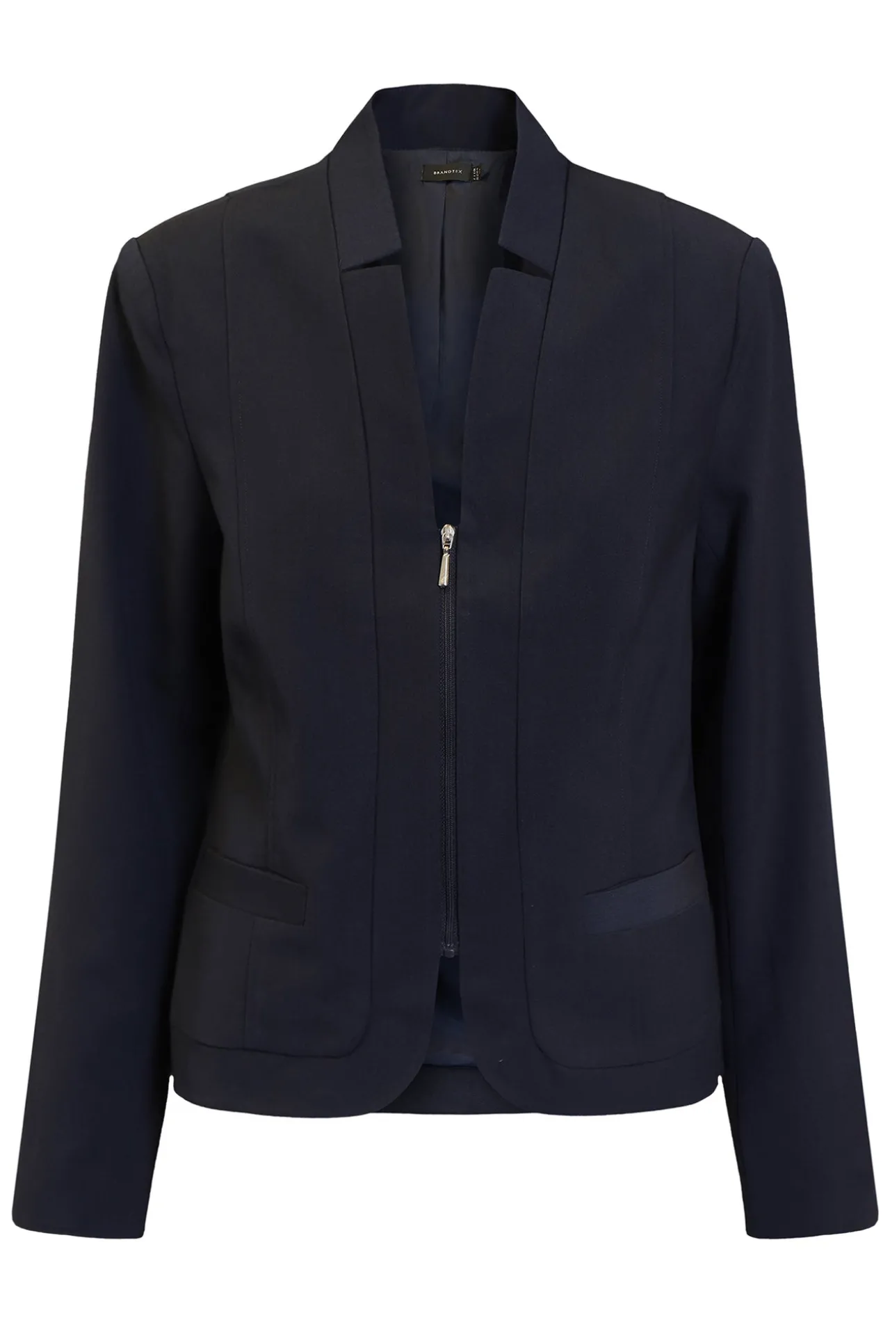 blazer_med_lynls__midnigh_0.webp Blazer Med Lynlås - Midnight Blue