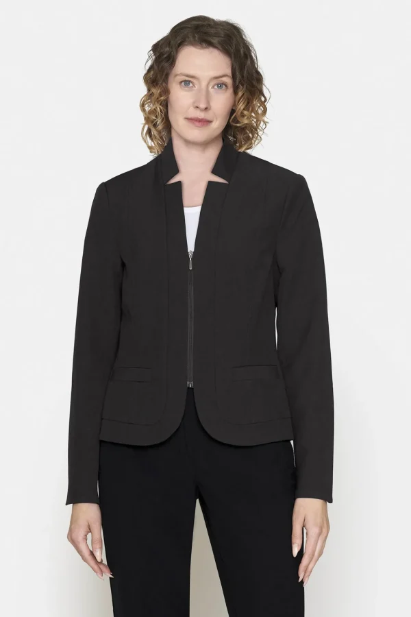 Blazer Med Lynlås - Sort