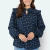 Blouse - Navy Mix