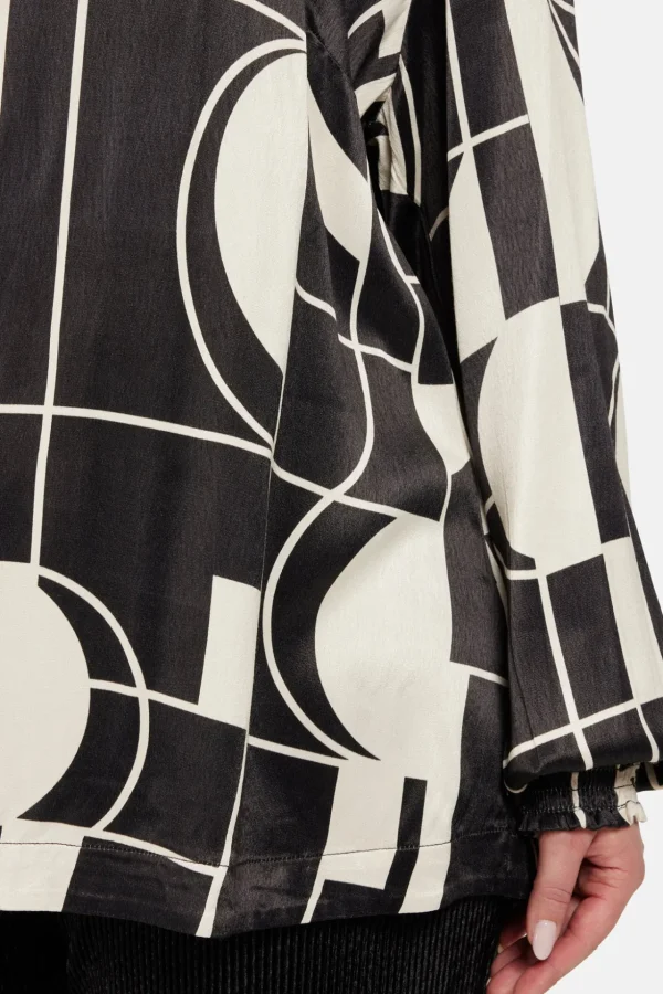 Bluse - Black/White Mix