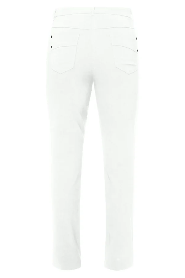 Buks, 5-lommet, Madelaine - Hvid - Straight fit