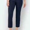 Bukser - Navy - 7/8 og elastisk talje