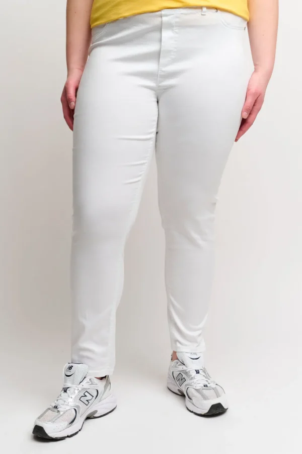 7/8 Bukser, Sofia, Slit Fit - White