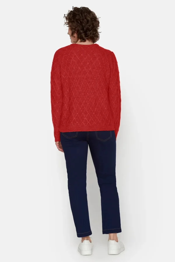 Cardigan - Coral Melange