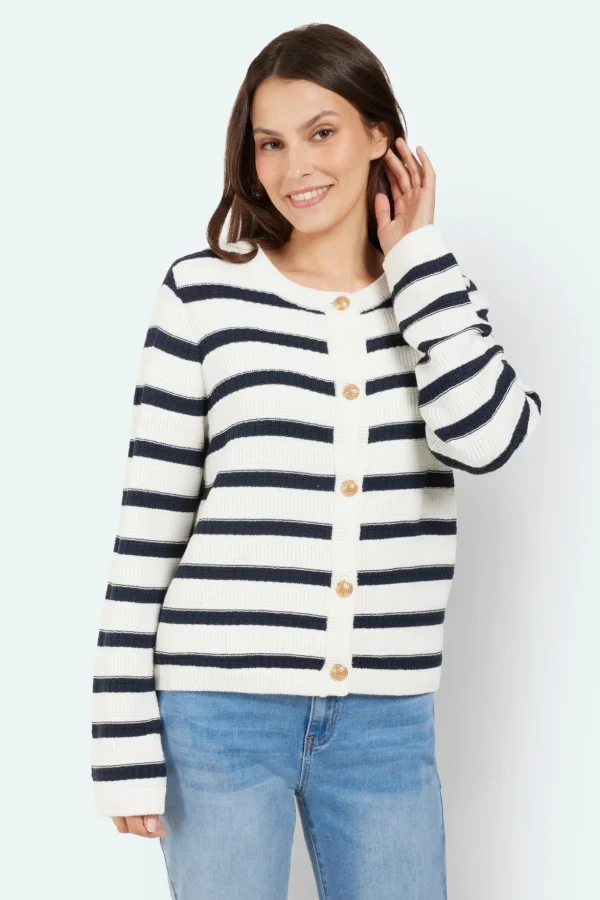 Cardigan - Navy Mix