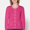Cardigan Med Lomme - Magenta