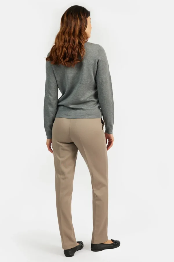 Cardigan O-hals - Grey Melange