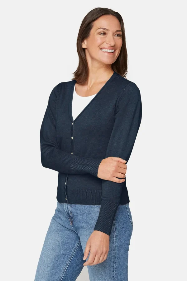 Cardigan V-hals - Navy