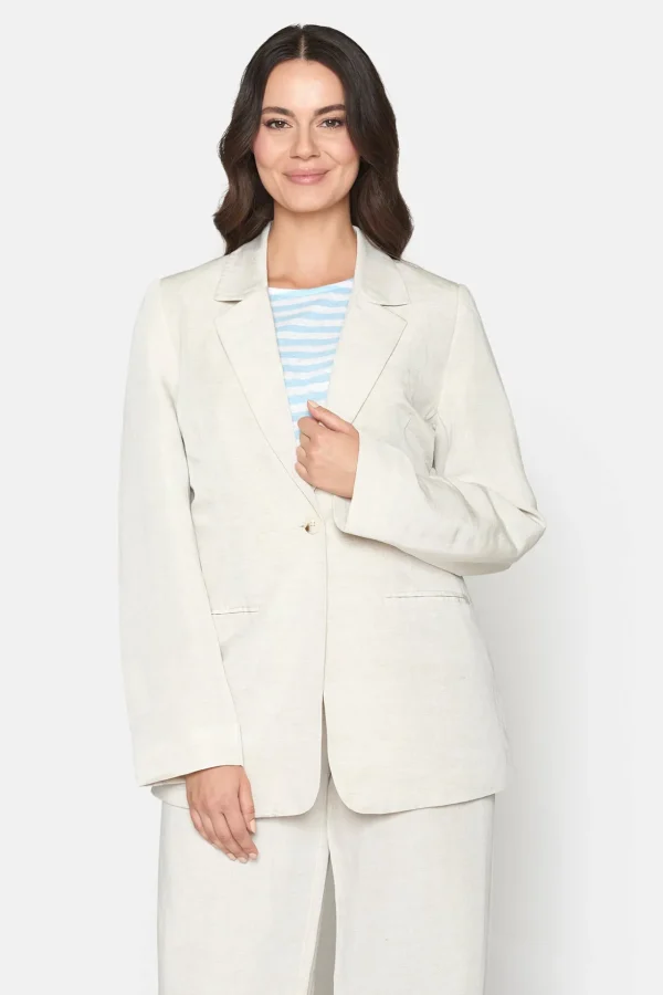 Hør Blazer - Off-White
