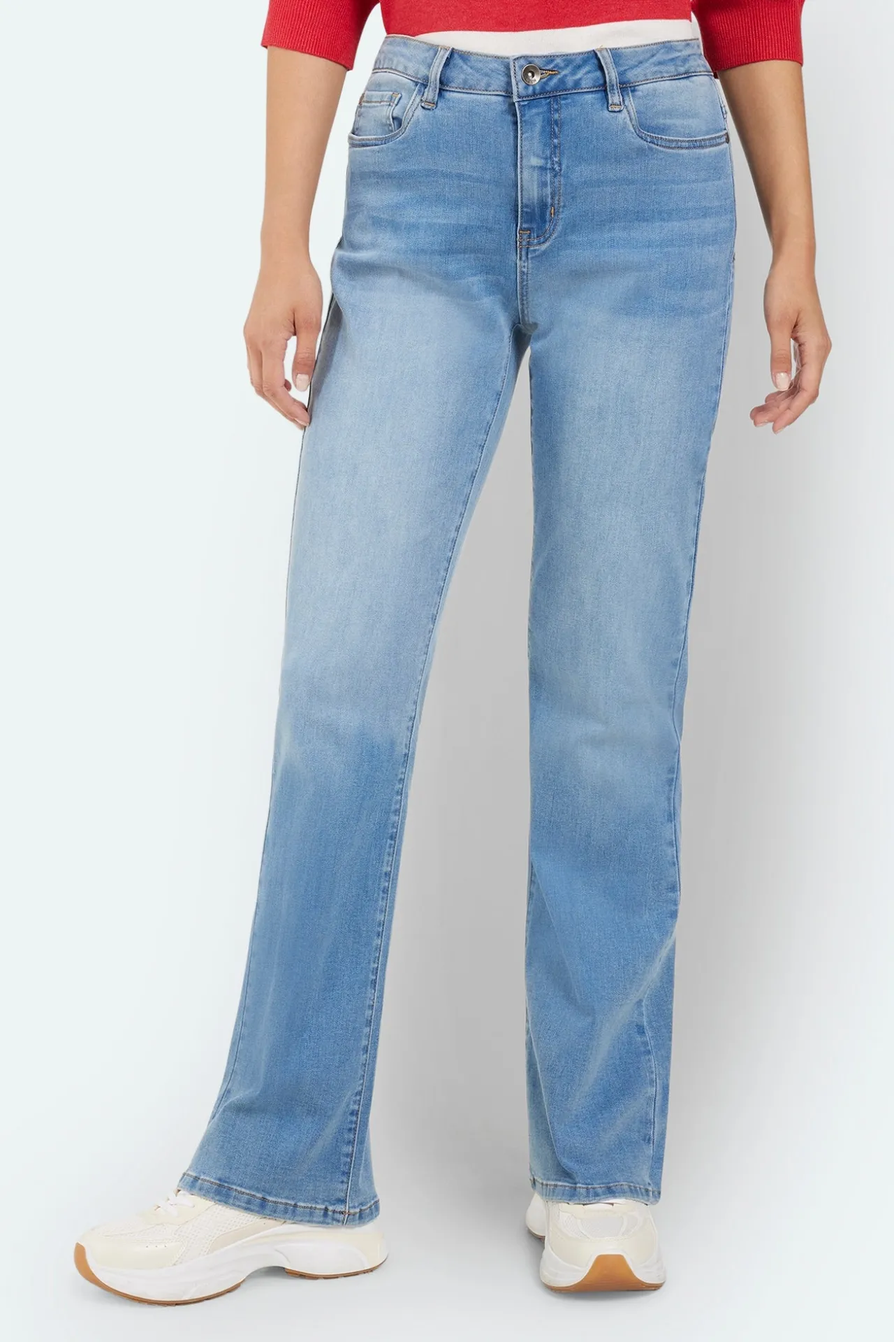 jane_jeans_med_vidde_ben__0.webp Jane Jeans Med Vidde Ben - Lys Blå Denim