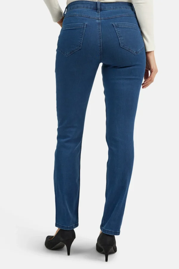 Jeans Jane - 7/8, 5 lommet model - Blå