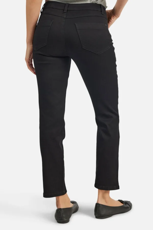 Jeans Jane - 7/8, 5 lommet model - Sort