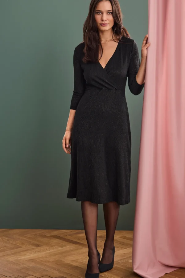 Kjole - Black Lurex