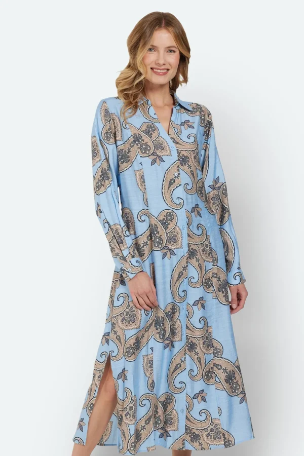 Kjole - Lyseblå - paisleyprint