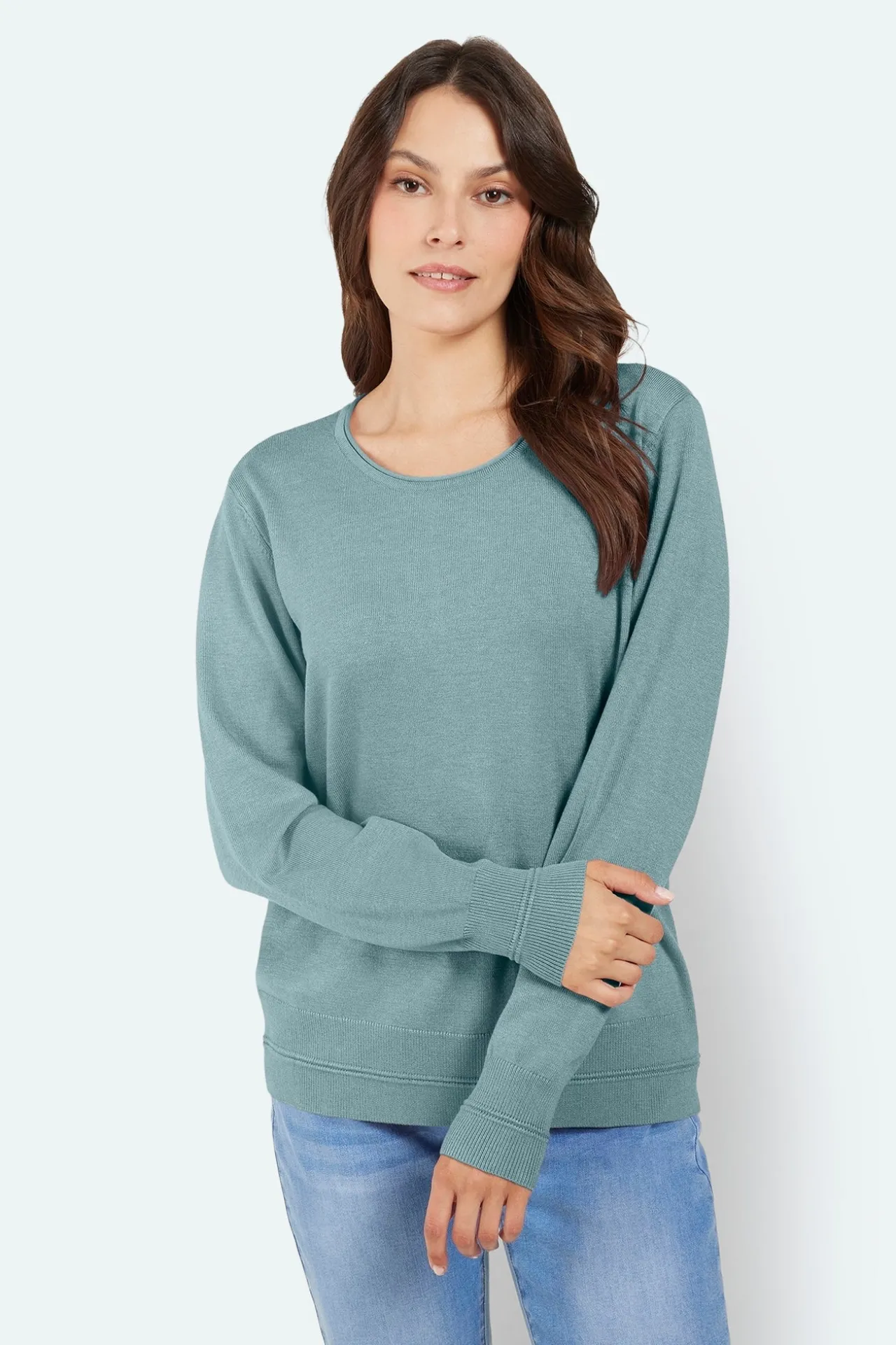 pullover__sea_green_melan_0.webp Pullover - Sea Green Melange