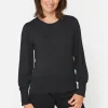 Pullover Med Pufærmer - Black