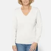 Pullover Med V-hals - Off White