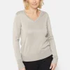 Pullover Med V-hals - Rainy Day Melange