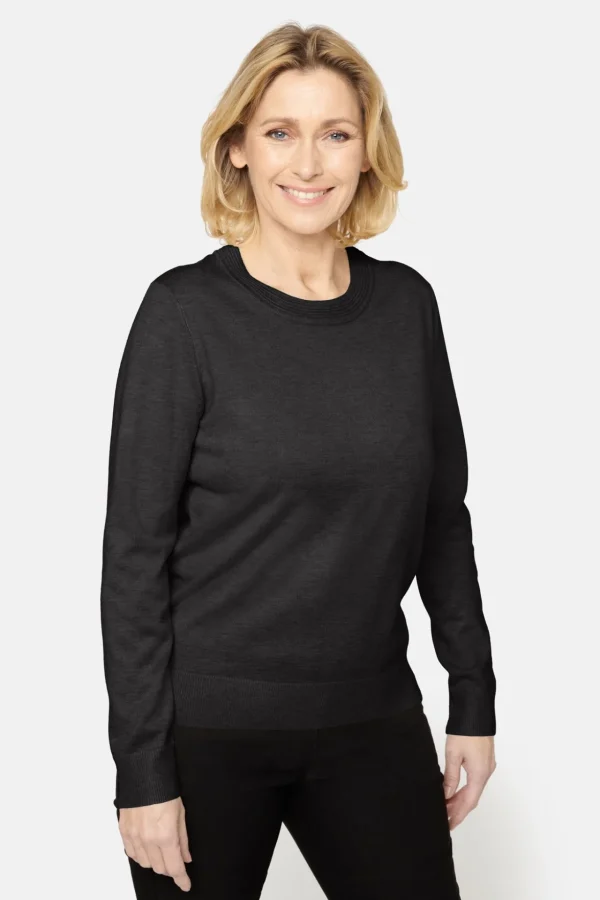 Pullover O-hals - Black