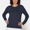 Pullover O-hals - Navy