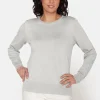 Pullover O-hals - Rainy Day Melange