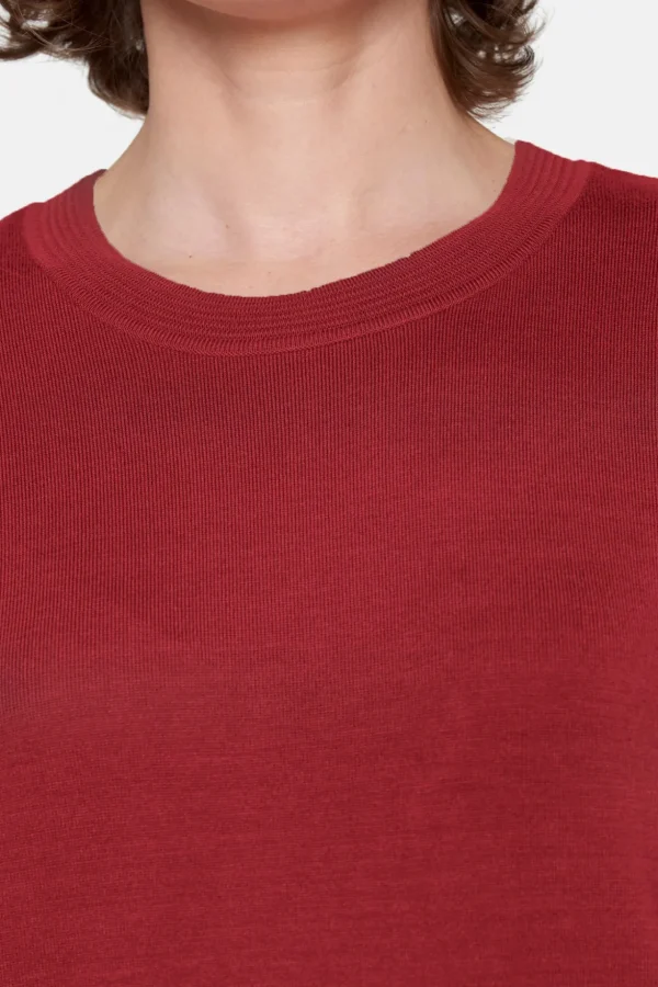 Pullover O-hals - Vine Red