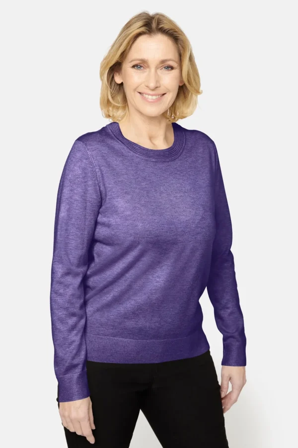 Pullover O-hals - Violet