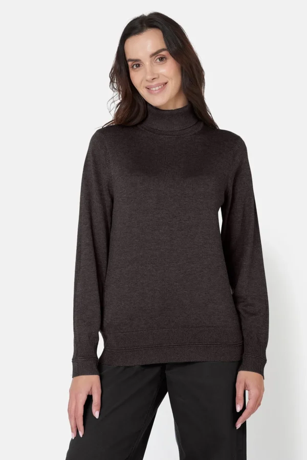 Pullover Rullekrave - Black