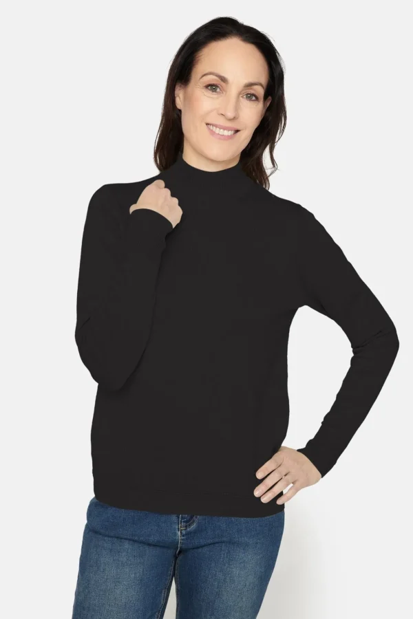 Pullover Rullekrave - Black