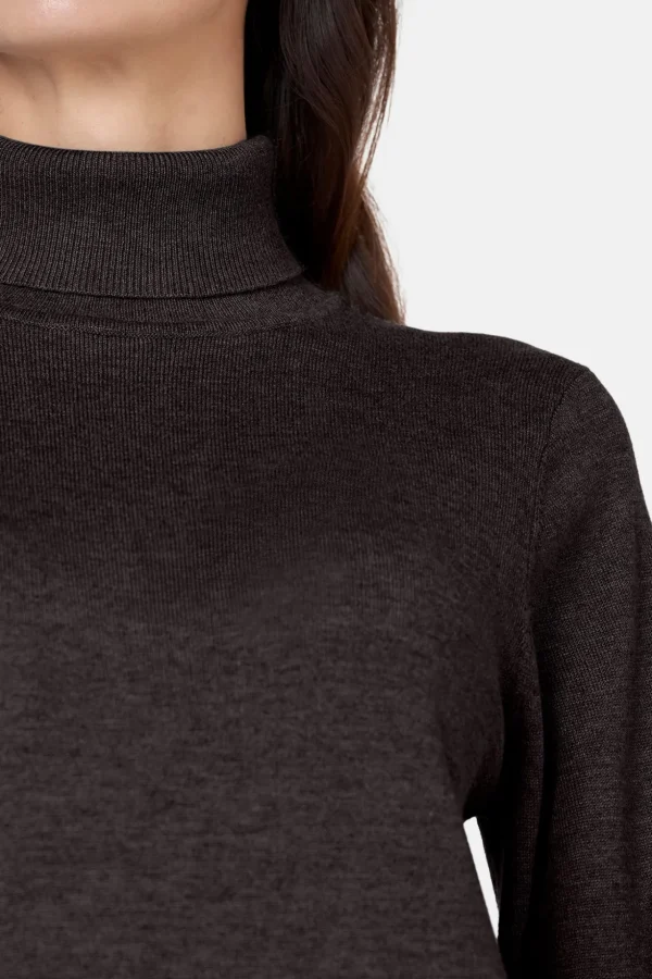 Pullover Rullekrave - Black