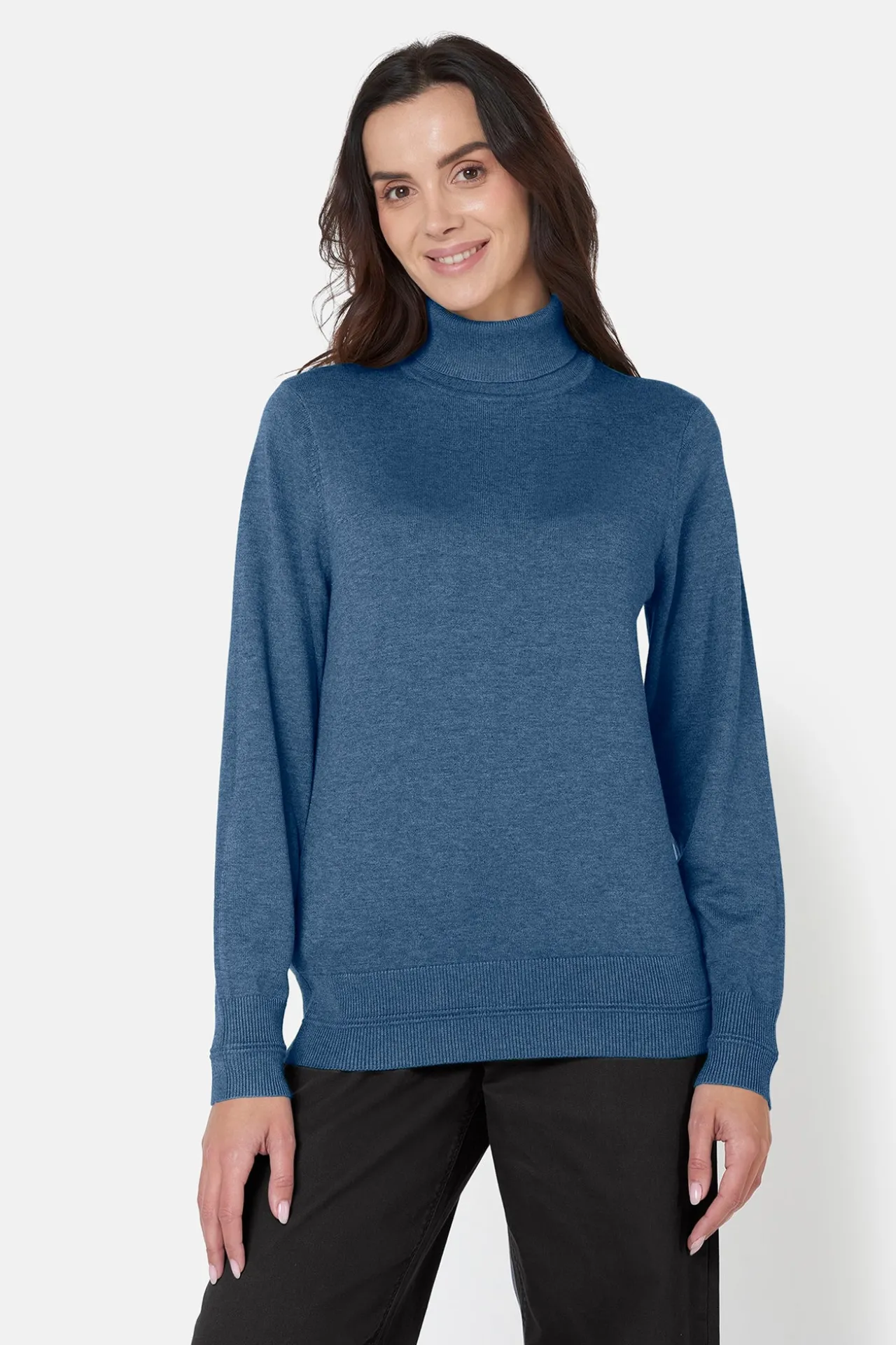 pullover_rullekrave__blue_0.webp Pullover Rullekrave - Blue Horizon Melange