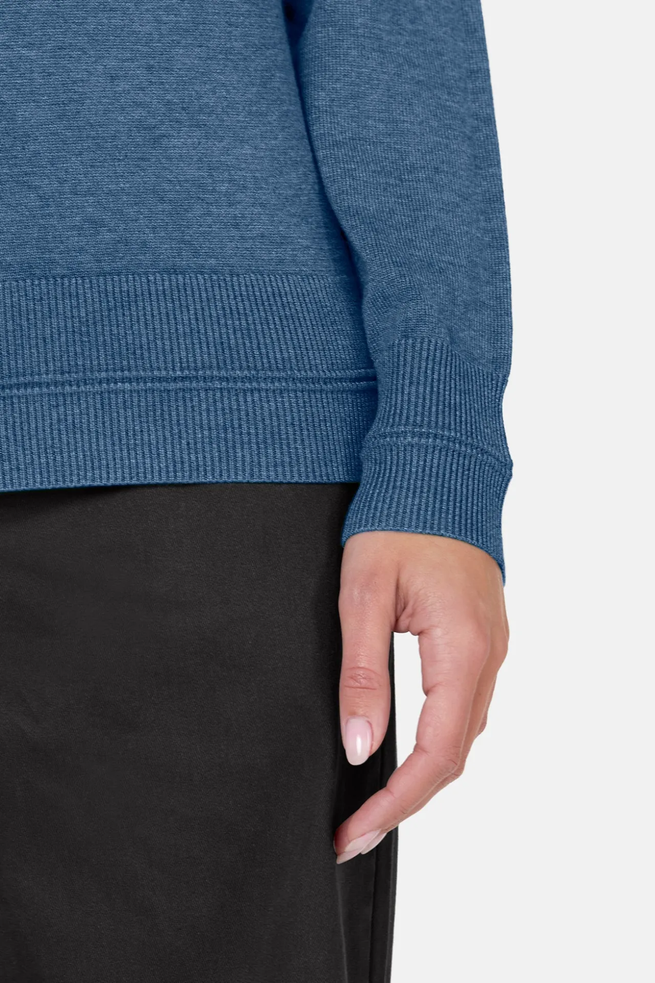pullover_rullekrave__blue_2.webp Pullover Rullekrave - Blue Horizon Melange
