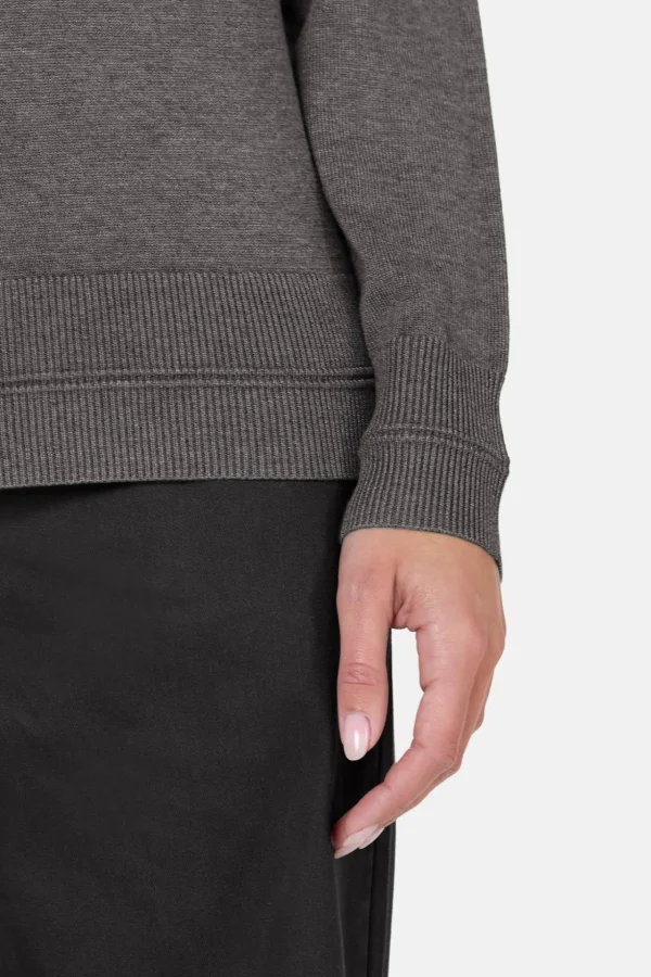 Pullover Rullekrave - Grey Melange