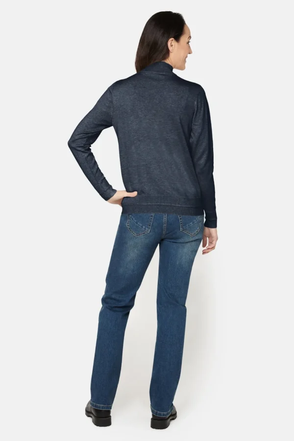 Pullover Rullekrave - Navy