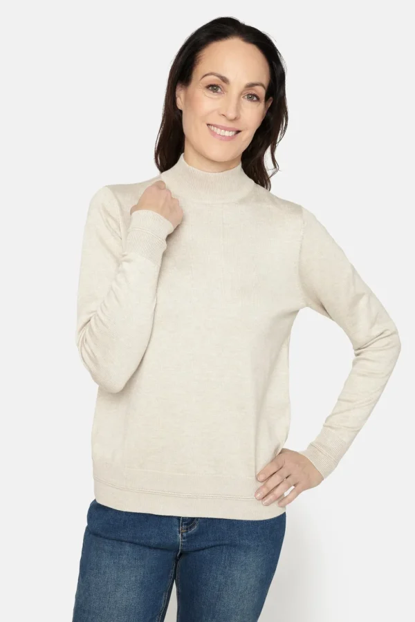 Pullover Rullekrave - Rainy Day Melange