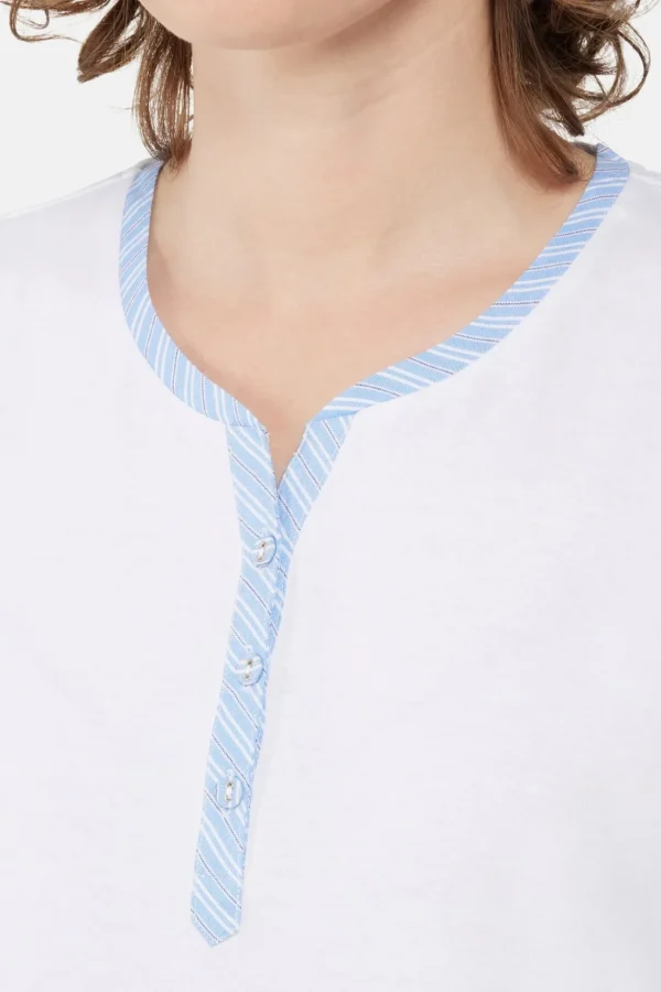 Pyjamas - Lyseblå / Hvid
