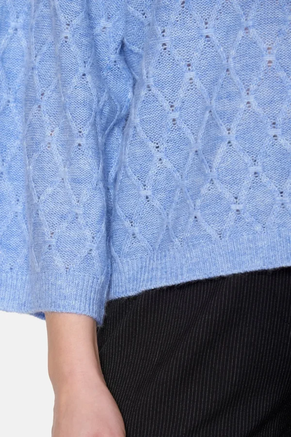 3/4 ærmet Pullover - Blå