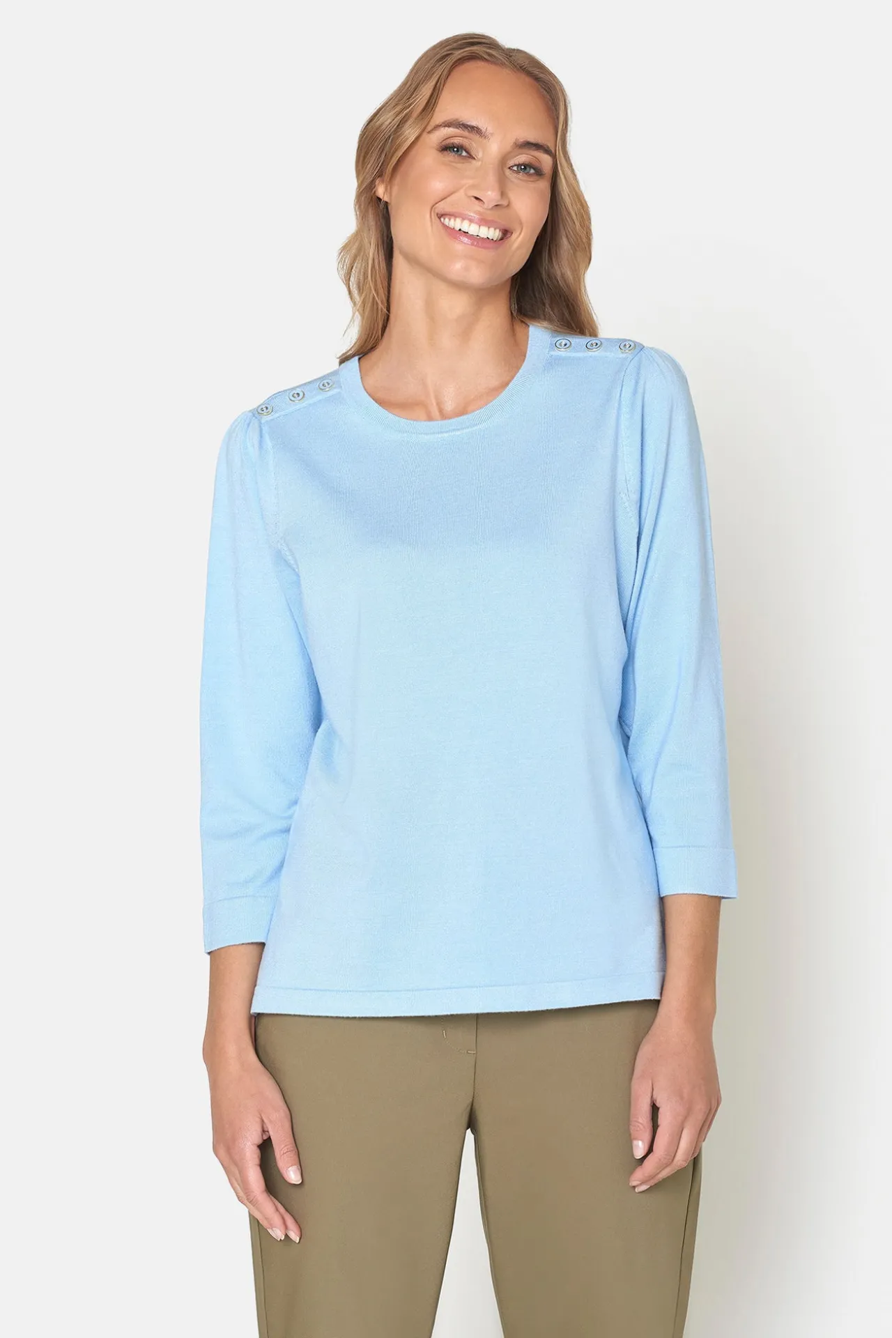 rmet_pullover__blue_mist_0.webp 3/4 ærmet Pullover - Blue Mist