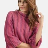 3/4 ærmet Pullover - Fuchsia Rød