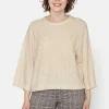 3/4 ærmet Pullover - Rainy Day Melange