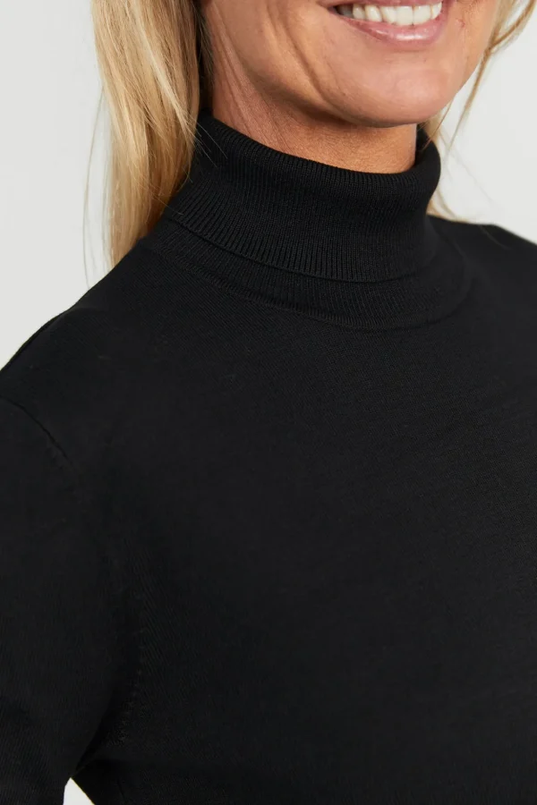 Rullekrave Pullover - Black