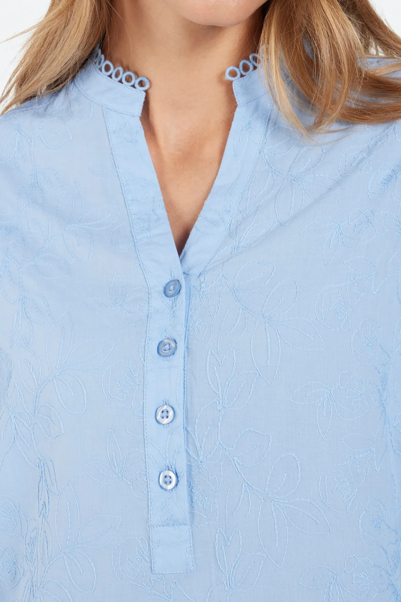 sleeve_blouse__oxygen_1.webp 3/4 Sleeve Blouse - Oxygen